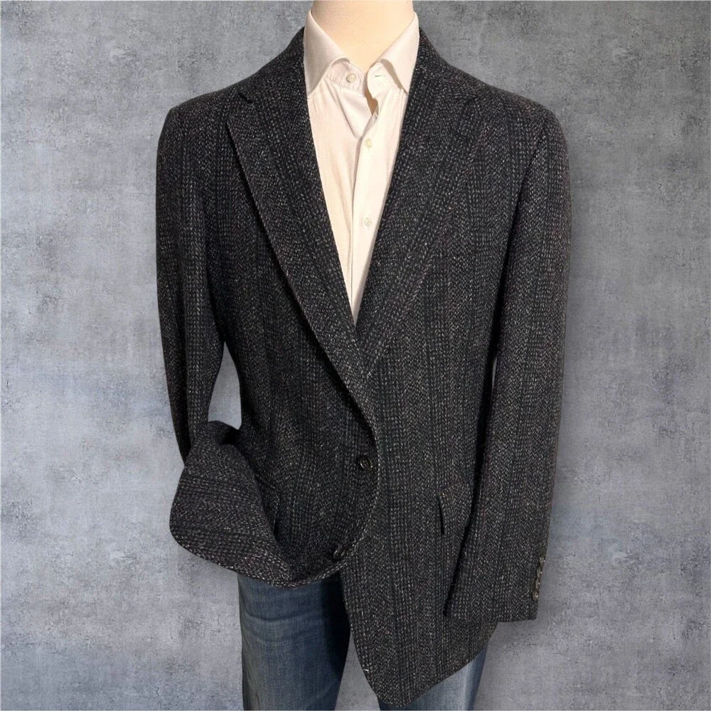 REDWOOD ROSS Vintage Men's Blazer Sport Coat Two Button Jacket 44L TWEED WOOL